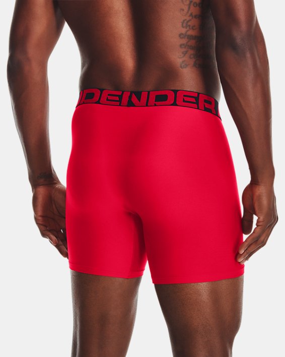 UA Tech™ 6" Boxerjock® da uomo in confezione doppia, Red, pdpMainDesktop image number 1
